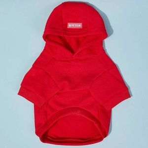 Red 5XL Pet Fleece Hoodie